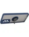 Bizon Case Hybrid Ring Samsung Galaxy A33 5G smoky with a navy blue frame