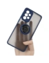 Bizon Case Hybrid Ring Samsung Galaxy A33 5G smoky with a navy blue frame