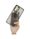 Bizon Case Hybrid Ring Samsung Galaxy A33 5G smoky with a green frame