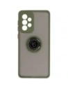 Bizon Case Hybrid Ring Samsung Galaxy A33 5G smoky with a green frame