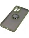 Bizon Case Hybrid Ring Samsung Galaxy A33 5G smoky with a green frame