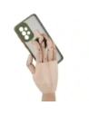 Bizon Case Hybrid Ring Samsung Galaxy A33 5G smoky with a green frame