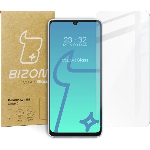 Kup Tvrzené sklo Bizon Glass Clear 2 pro Samsung Galaxy A34 5G - BIZ1032 - {ean13} - Sklep Home Screen