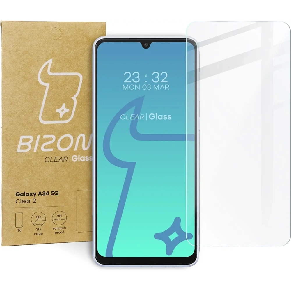 Szkło hartowane Bizon Glass Clear 2 do Samsung Galaxy A34 5G