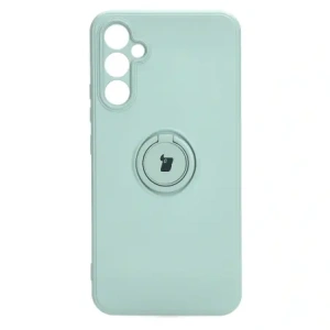 Etui Bizon Case Silicone Ring Sq do Samsung Galaxy A34 5G turkusowe