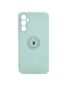 Etui Bizon Case Silicone Ring Sq do Samsung Galaxy A34 5G, turkusowe