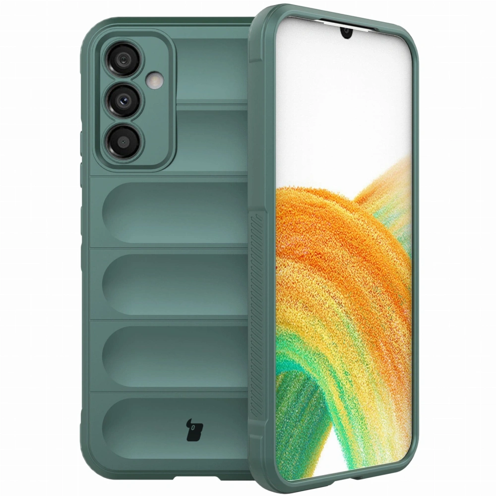 Pancerne etui Bizon Case Tur do Samsung Galaxy A34 5G ciemnozielone