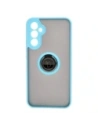 Kup Etui z uchwytem na palec Bizon Case Hybrid Ring do Galaxy A34 5G, przydymione z jasnoniebieską ramką - BIZ7437 - {ean13} - Sklep Home Screen