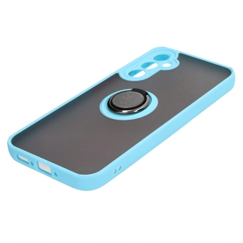 Kup Bizon Case Hybrid Ring Samsung Galaxy A34 5G fumuriu cu un cadru albastru deschis - BIZ7437 - {ean13} - Sklep Home Screen
