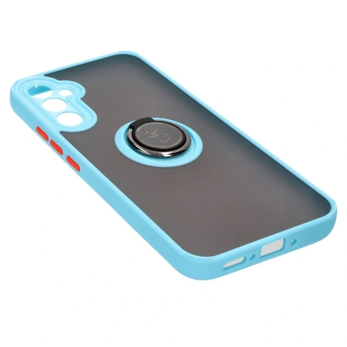 Kup Bizon Case Hybrid Ring Samsung Galaxy A34 5G fumuriu cu un cadru albastru deschis - BIZ7437 - {ean13} - Sklep Home Screen