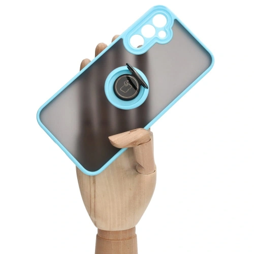 Kup Bizon Case Hybrid Ring Samsung Galaxy A34 5G fumuriu cu un cadru albastru deschis - BIZ7437 - {ean13} - Sklep Home Screen