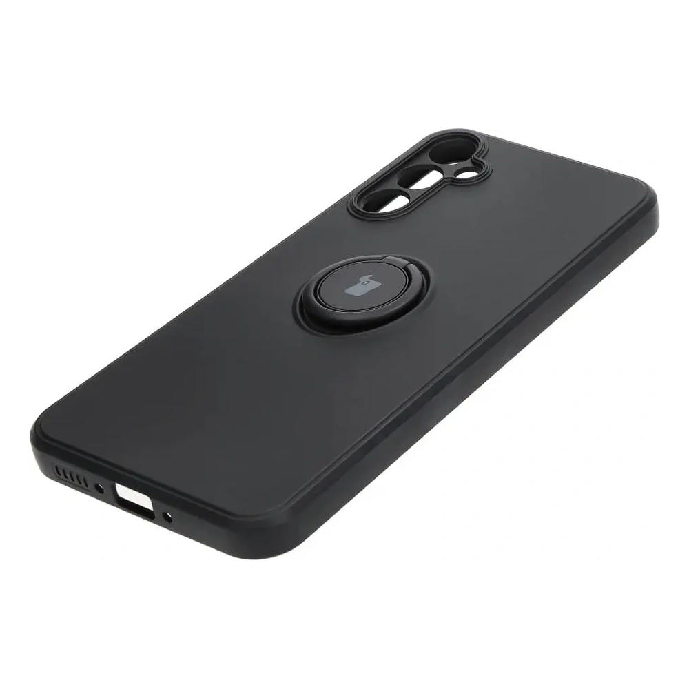 Etui Bizon Case Silicone Ring Sq do Samsung Galaxy A34 5G czarne