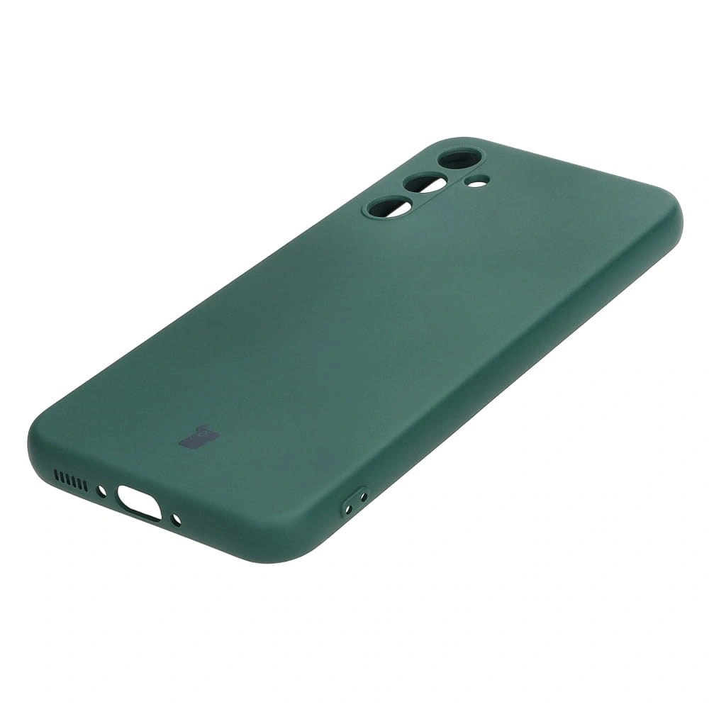 Etui Bizon Case Silicone do Samsung Galaxy A34 5G ciemnozielone