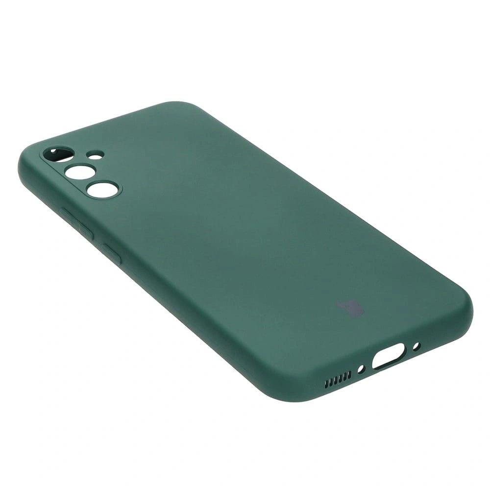 Etui Bizon Case Silicone do Samsung Galaxy A34 5G ciemnozielone