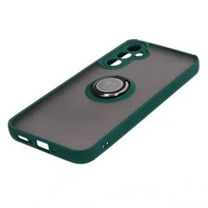 Kup Bizon Case Hybrid Ring Samsung Galaxy A34 5G rauchig mit einem dunkelgrünen Rahmen - BIZ7441 - {ean13} - Sklep Home Screen