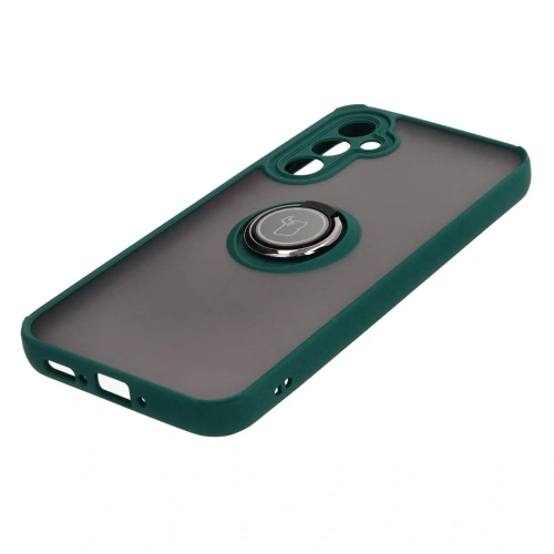 Buy Bizon Case Hybrid Ring Samsung Galaxy A34 5G smoky with a dark green frame - BIZ7441 - {ean13} - Home Screen Store Europe