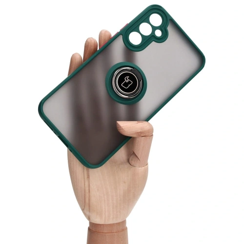 Buy Bizon Case Hybrid Ring Samsung Galaxy A34 5G smoky with a dark green frame - BIZ7441 - {ean13} - Home Screen Store Europe