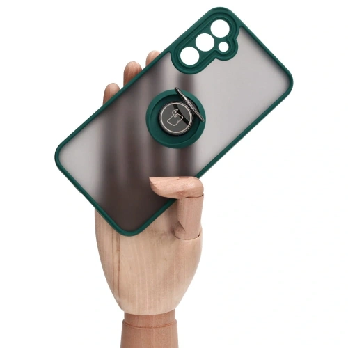 Buy Bizon Case Hybrid Ring Samsung Galaxy A34 5G smoky with a dark green frame - BIZ7441 - {ean13} - Home Screen Store Europe