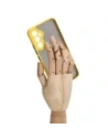 Buy Bizon Case Hybrid Ring Samsung Galaxy A34 5G smoky with a yellow frame - BIZ1057 - {ean13} - Home Screen Store Europe