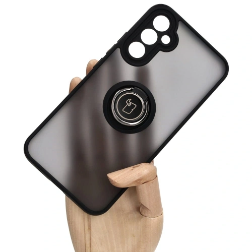 Kup Etui z uchwytem na palec Bizon Case Hybrid Ring do Samsung Galaxy A34 5G kouřové s černým rámem - BIZ1058 - {ean13} - Sklep Home Screen