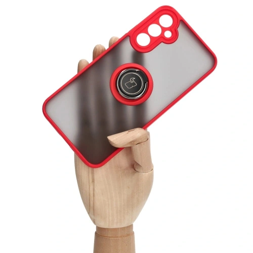 Buy Bizon Case Hybrid Ring Samsung Galaxy A34 5G smoky with a red frame - BIZ1059 - {ean13} - Home Screen Store Europe