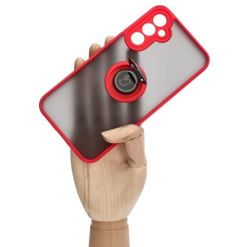 Buy Bizon Case Hybrid Ring Samsung Galaxy A34 5G smoky with a red frame - BIZ1059 - {ean13} - Home Screen Store Europe