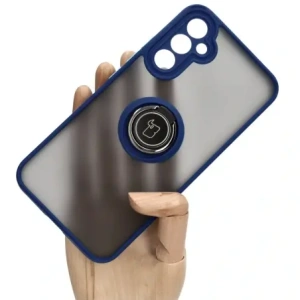 Kup Bizon Case Hybrid Ring Samsung Galaxy A34 5G rauchig mit einem navyblauen Rahmen - BIZ1060 - {ean13} - Sklep Home Screen