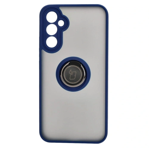 Kup Etui s úchopem na prst Bizon Case Hybrid Ring pro Samsung Galaxy A34 5G kouřové s modrým rámečkem - BIZ1060 - {ean13} - Sklep Home Screen
