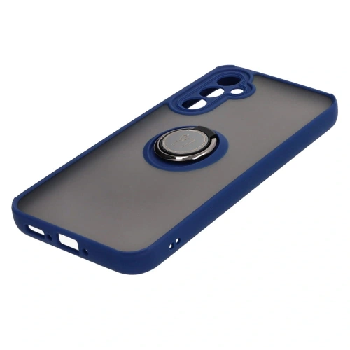 Kup Etui s úchopem na prst Bizon Case Hybrid Ring pro Samsung Galaxy A34 5G kouřové s modrým rámečkem - BIZ1060 - {ean13} - Sklep Home Screen