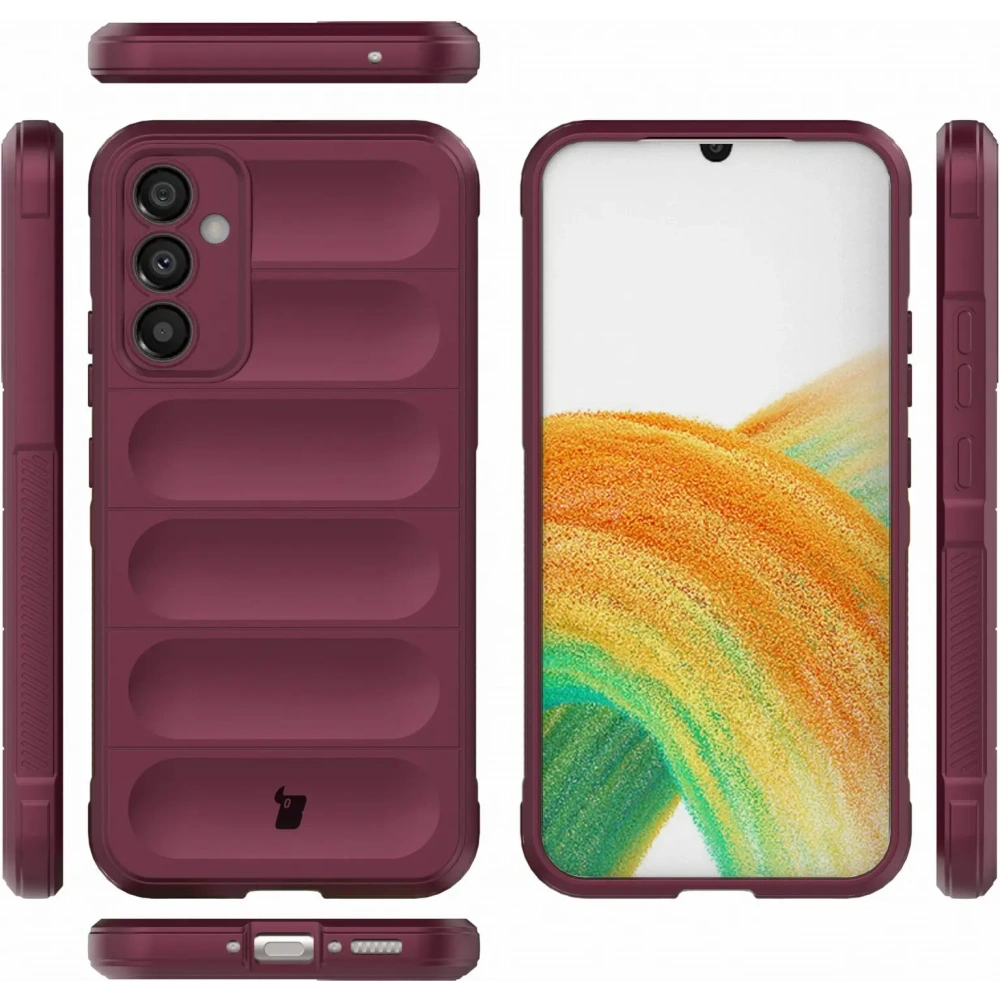 Pancerne etui Bizon Case Tur do Samsung Galaxy A34 5G ciemnofioletowe