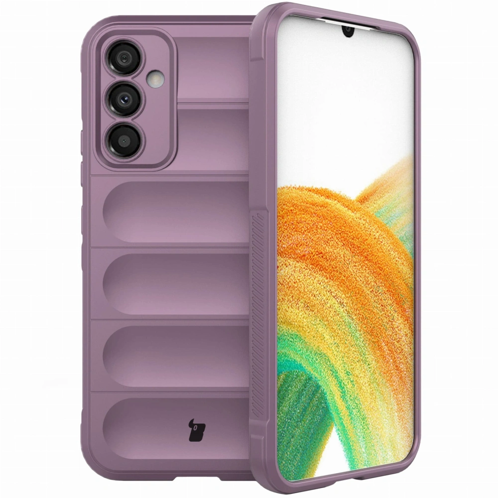 Pancerne etui Bizon Case Tur do Samsung Galaxy A34 5G jasnofioletowe