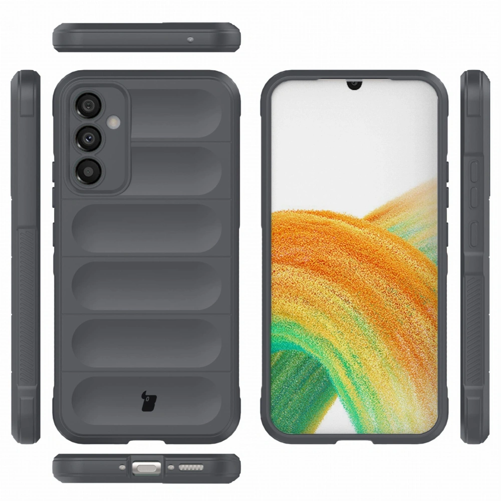 Pancerne etui Bizon Case Tur do Samsung Galaxy A34 5G szare