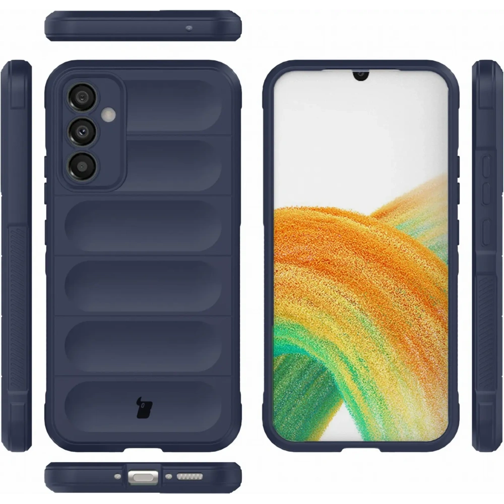 Pancerne etui Bizon Case Tur do Samsung Galaxy A34 5G granatowe