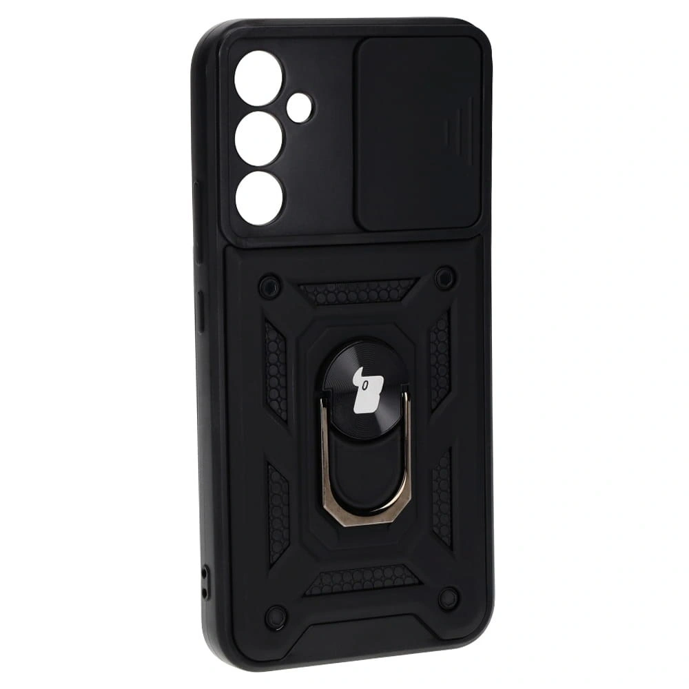 Etui Bizon Case CamShield Ring do Samsung Galaxy A34 5G czarne