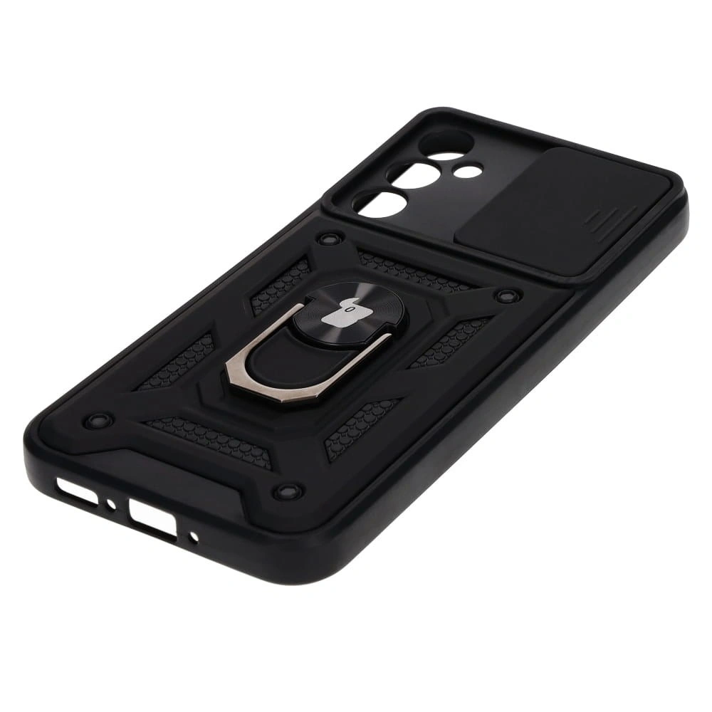 Etui Bizon Case CamShield Ring do Samsung Galaxy A34 5G czarne