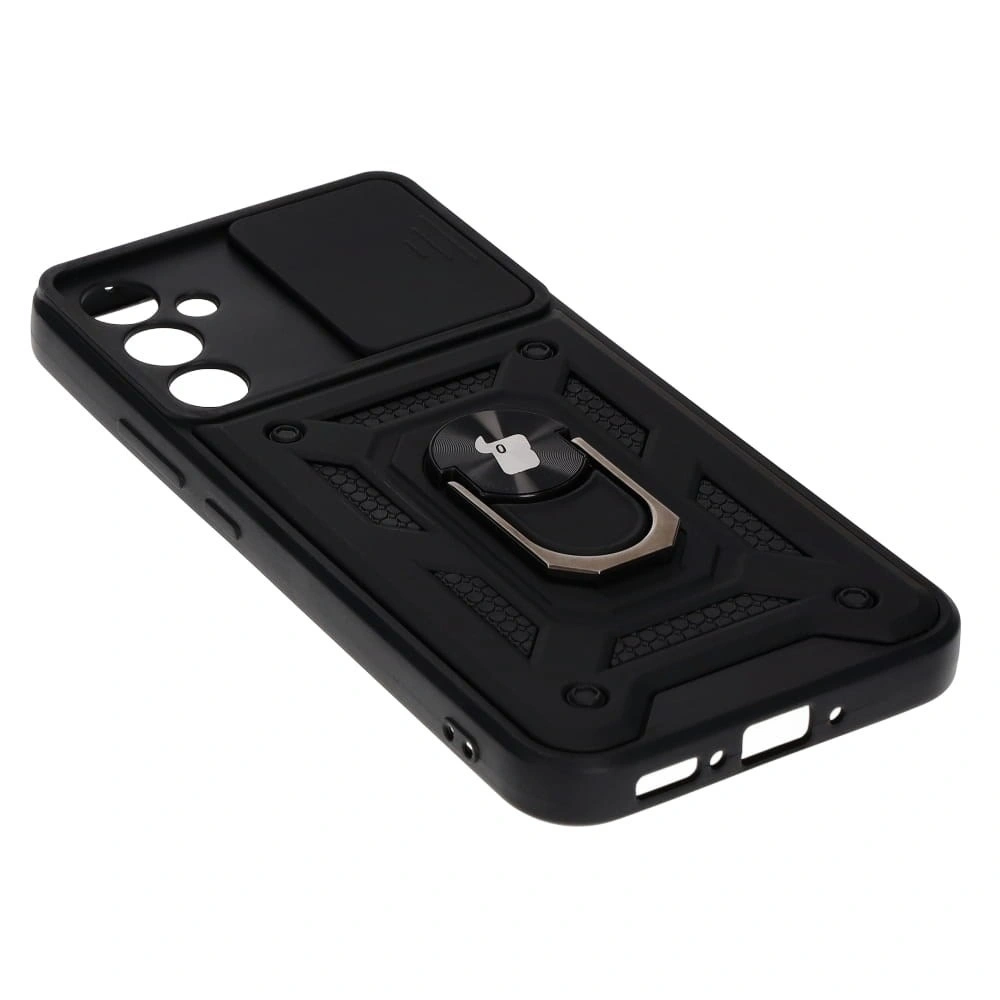 Etui Bizon Case CamShield Ring do Samsung Galaxy A34 5G czarne