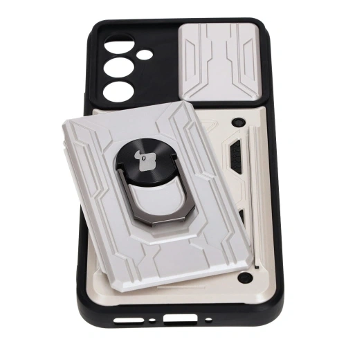 Kup Bizon Case Camshield Kártyahely Gyűrű Samsung Galaxy A34 5G fehér - BIZ7453 - {ean13} - Sklep Home Screen