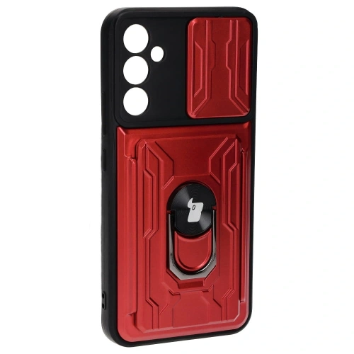 Kup Bizon Case Camshield Kártyafoglalatos Gyűrű Samsung Galaxy A34 5G piros - BIZ7456 - {ean13} - Sklep Home Screen
