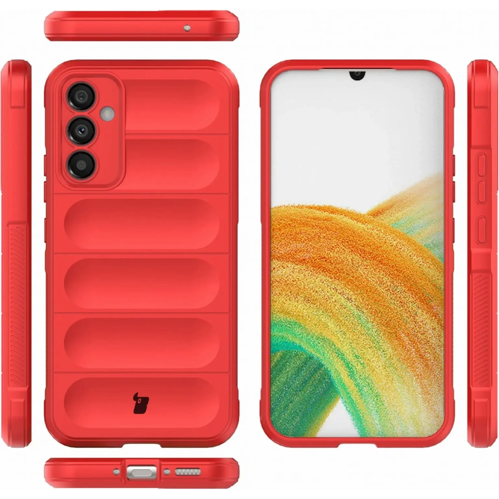 Pancerne etui Bizon Case Tur do Samsung Galaxy A34 5G czerwone