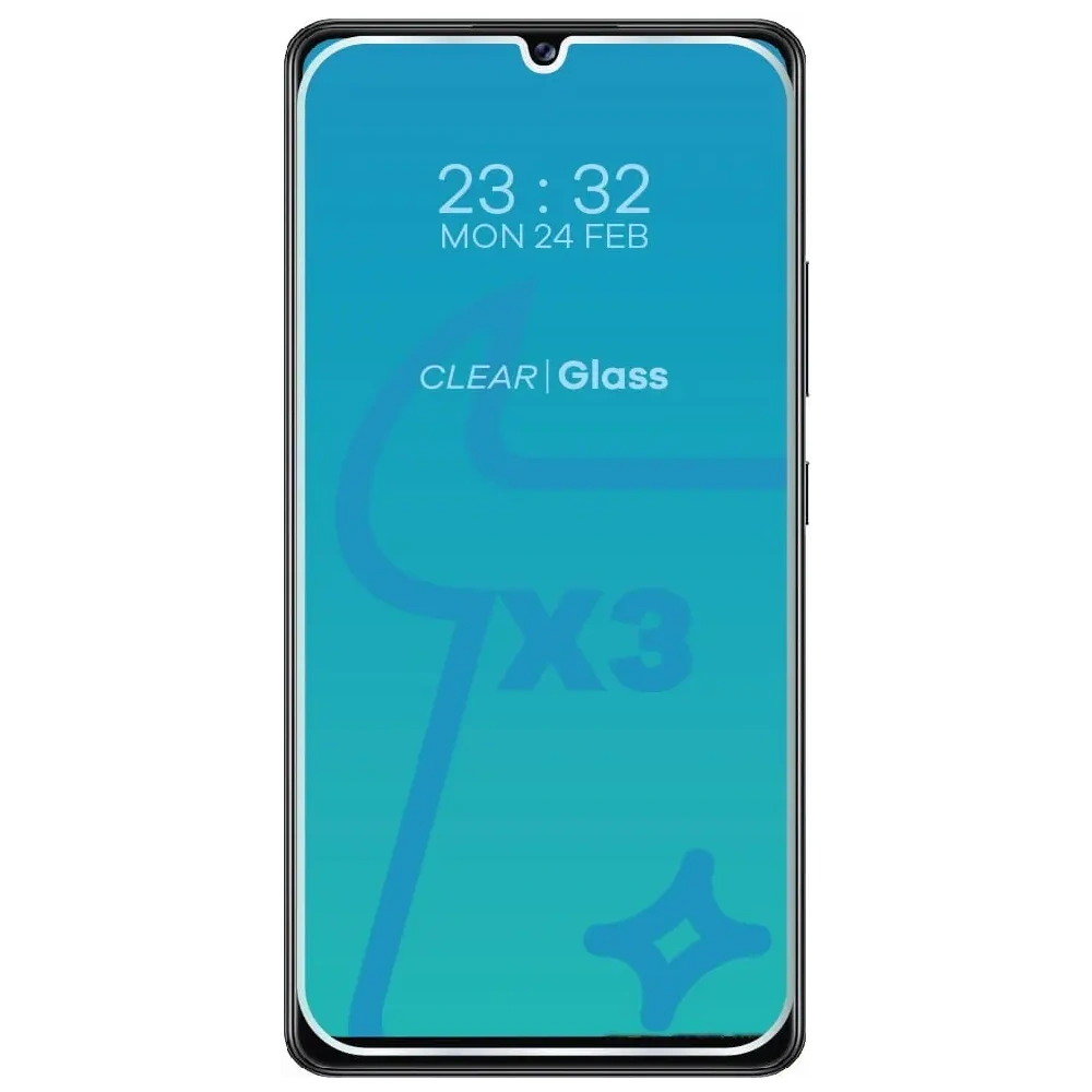 3x szkło hartowane Bizon Glass Clear + szkło na obiektyw Samsung Galaxy A42 5G