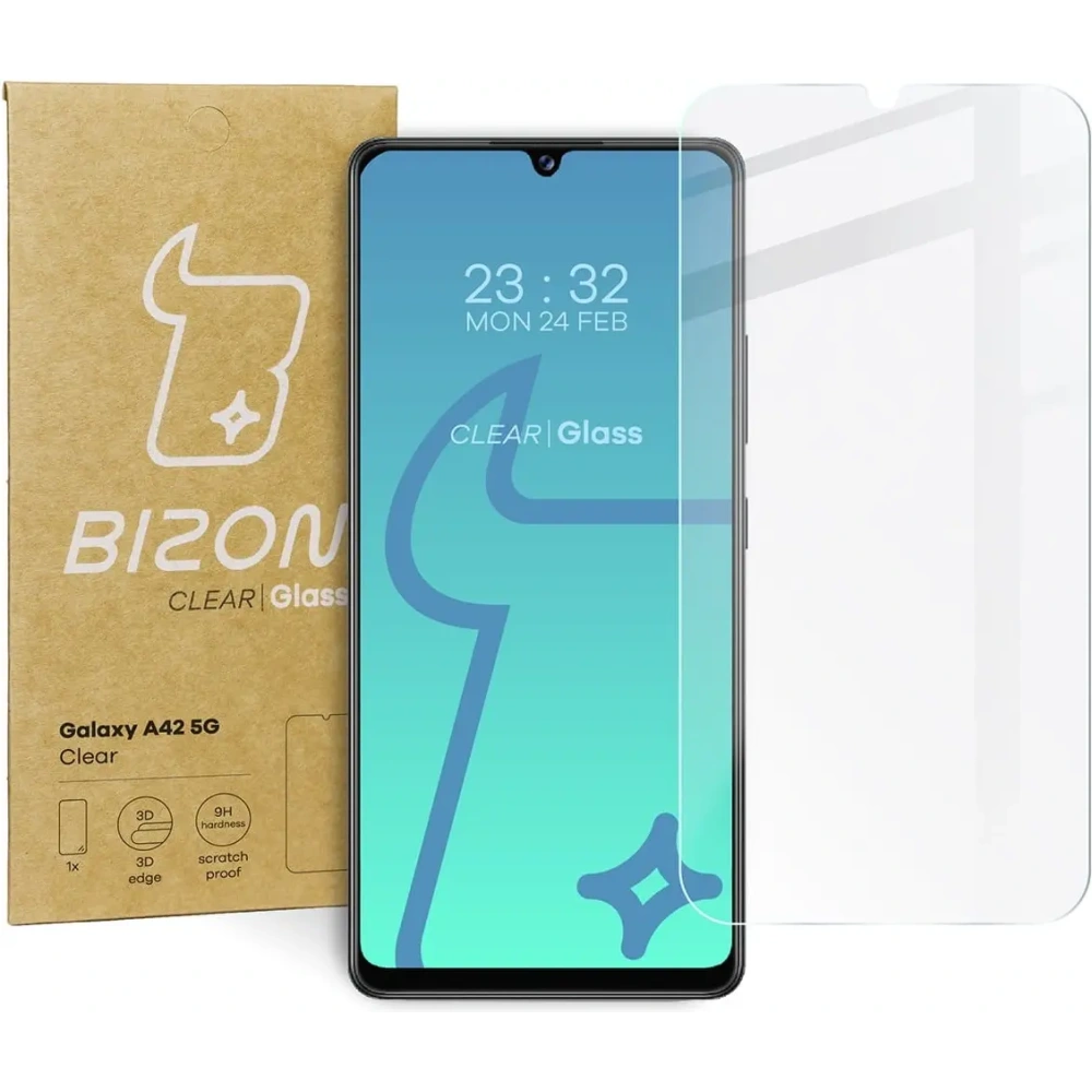 3x szkło hartowane Bizon Glass Clear do Samsung Galaxy A42 5G