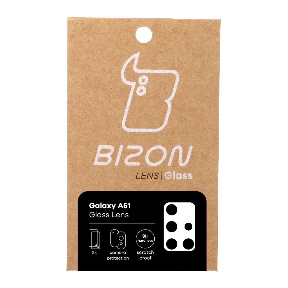 Szkło na aparat Bizon Glass Lens do Samsung Galaxy A51 [2 PACK]