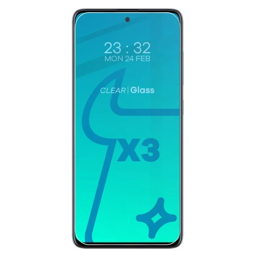 3x szkło hartowane Bizon Glass Clear + szkło na obiektyw Samsung Galaxy A51