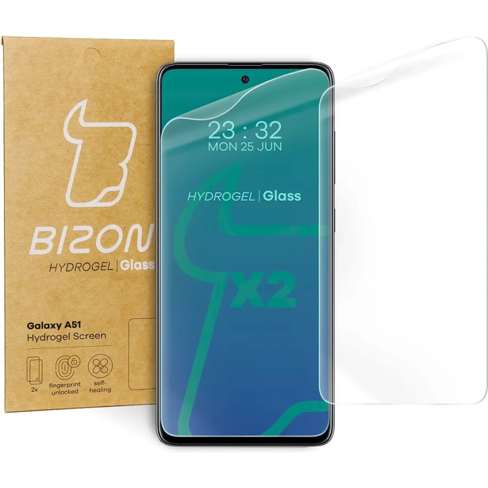 Folia hydrożelowa na ekran Bizon Glass Hydrogel Samsung Galaxy A51 [2 PACK]