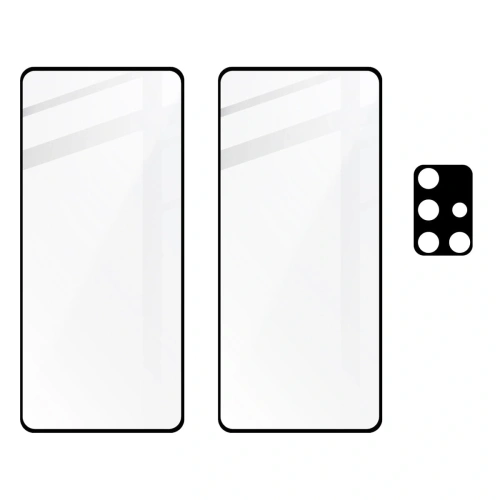 Kup Bizon Glass Edge 2x edzett üveg + lencsevédő Samsung Galaxy A51 fekete - BIZ7464 - {ean13} - Sklep Home Screen
