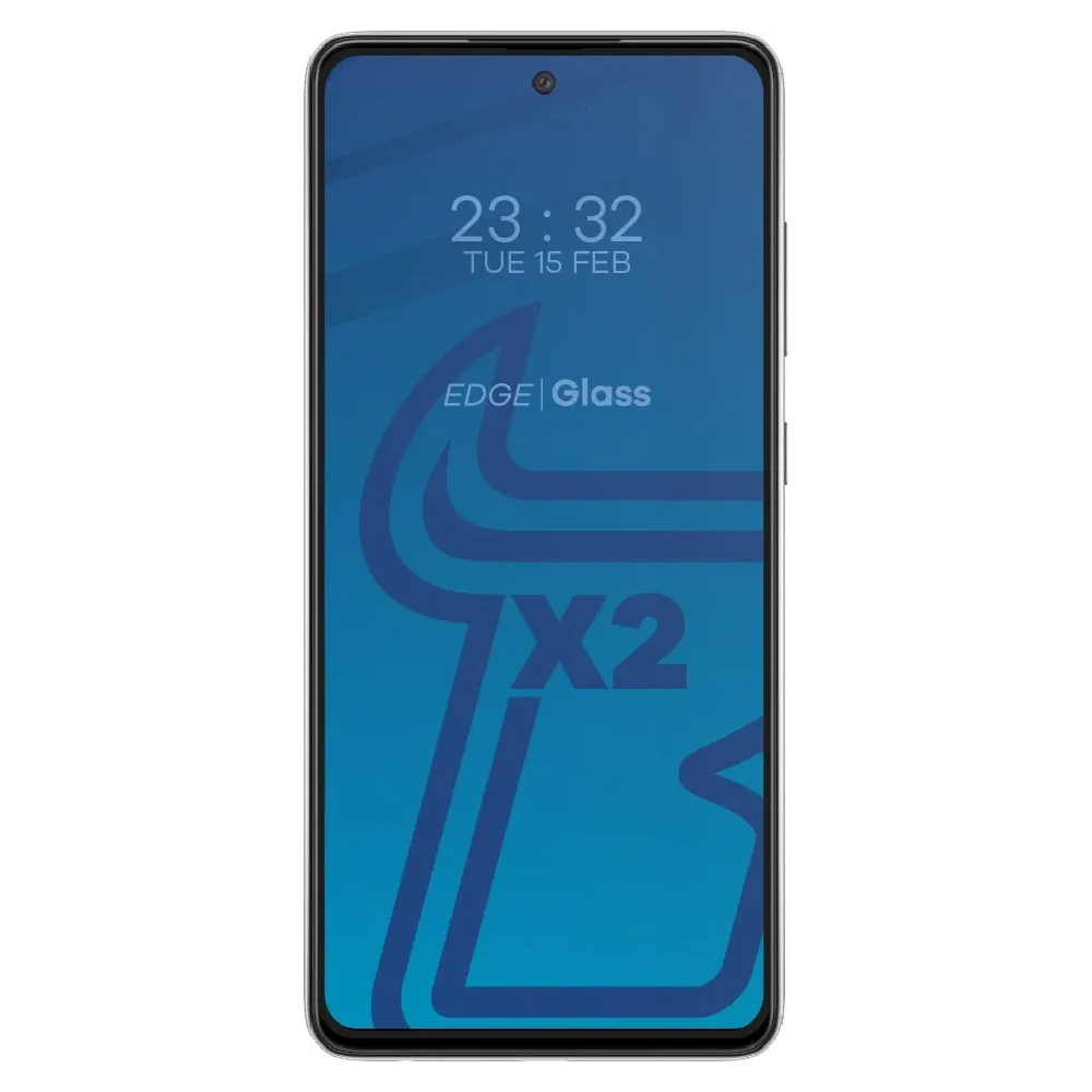 Szkło hartowane Bizon Glass Edge - [2 PACK] + ochrona na obiektyw Samsung Galaxy A52s 5G A52 4G/5G czarne