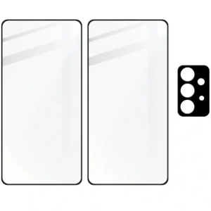 Kup Tvrdé sklo Bizon Glass Edge - [2 PACK] + ochrana na objektiv Samsung Galaxy A52s 5G A52 4G/5G černé - BIZ1096 - {ean13} - Sklep Home Screen