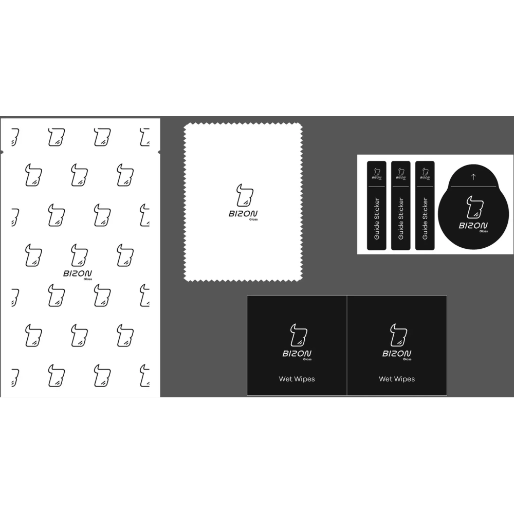 Szkło hartowane Bizon Glass Edge - [2 PACK] + ochrona na obiektyw Samsung Galaxy A52s 5G A52 4G/5G czarne