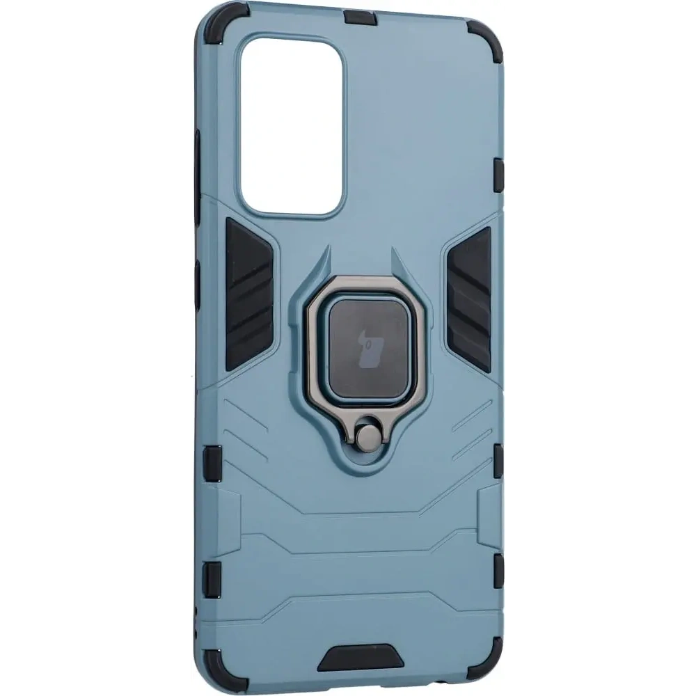 Etui Bizon Case Armor Ring do Samsung Galaxy A52 4G / 5G niebieskie