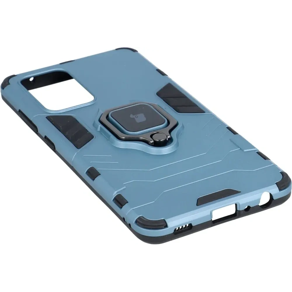 Etui Bizon Case Armor Ring do Samsung Galaxy A52 4G / 5G niebieskie